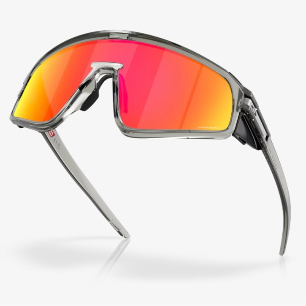 Oakley Latch Panel prizm ruby lenses and gray ink frame sunglasses